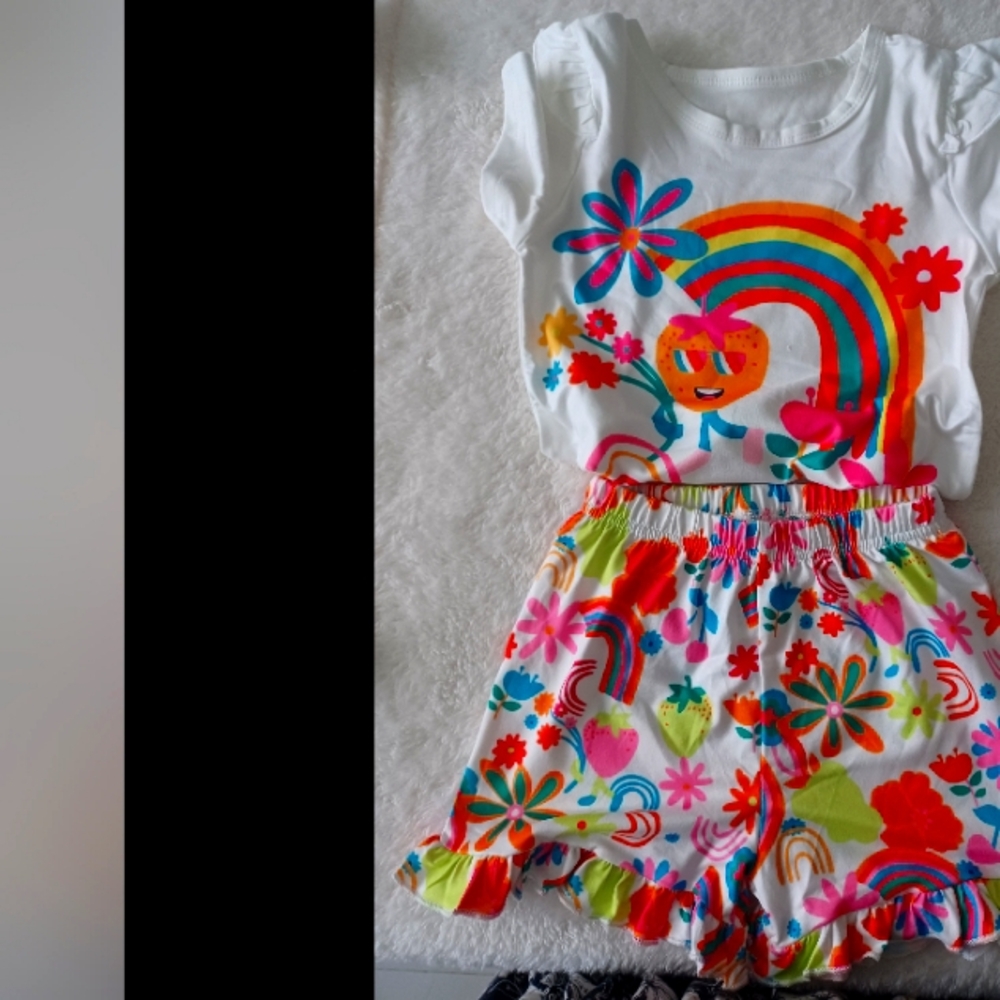 Colorful Kids' Rainbow Outfit